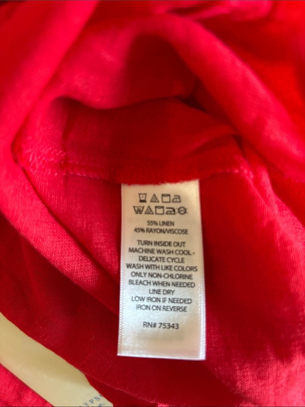 NWT Calypso St. Barth Linen Blend Wide Leg Jumpsuit Red Sleeveless Pockets - M - Picture 4 of 5